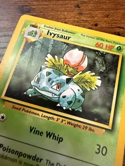Pokemon TCG 1999 Ivysaur #30/102 - Unlimited Base Set - Vintage, Near Mint - Image 3