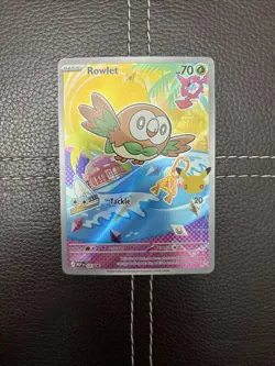 Pokemon TCG - Rowlet - MEP 043 - Mega Evolution Promo - NM Illustration Rare - Image 1