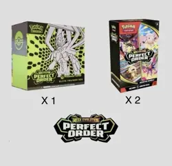 Pokemon TCG Perfect Order Pokemon Center ETB + 2 Booster Bundles Factory Sealed - Image 1