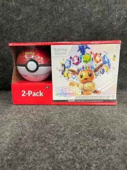 Pokemon Prismatic Evolutions Elite Trainer Box With Pokeball Tin, Box Wear - Image 1