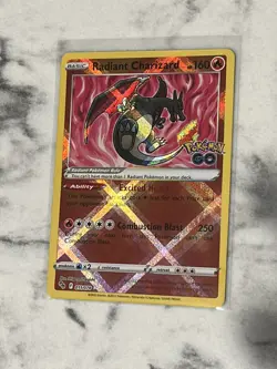Radiant Charizard 011/078 - Pokemon GO TCG - Ultra Rare - Pack Fresh - Image 1