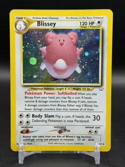 Blissey 2/64 Pokemon Neo Revelation Unlimited Holo Rare English HP - Image 1