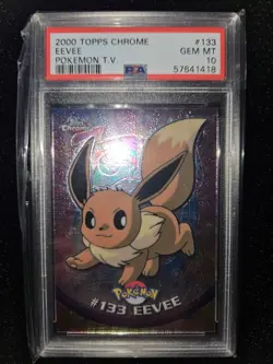 Pokemon Eevee PSA 10 Topps Chrome Gem Mint - Image 1