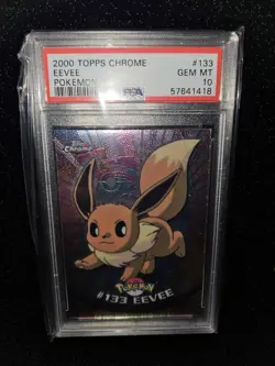 Pokemon Eevee PSA 10 Topps Chrome Gem Mint - Image 2