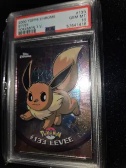 Pokemon Eevee PSA 10 Topps Chrome Gem Mint - Image 5