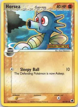 2006 EX - Dragon Frontiers Horsea RARE HOLO STAMPED #50 - Image 1