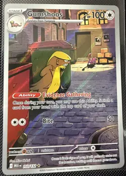 Pokemon Gumshoos 153/132 Me01: Mega Evolution Illustration Rare Holo - Image 1