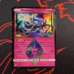 Pokemon TCG Xerneas Prism Star SM Lost Thunder 144/214 NM - Image 1