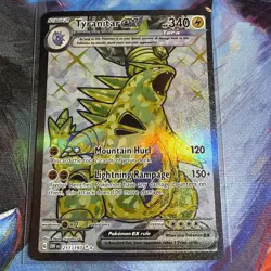 Tyranitar EX 211/197 Obsidian Flames Ultra Rare Full Art Pokemon - Image 1