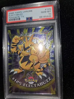 Pokemon Electabuzz PSA 10 Gem Mint Topps Chrome - Image 2