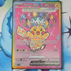 Pokemon Pikachu EX 277/217 Ascended Heroes Special Ilkustration Rare Mint/NM - Image 1