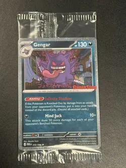 Pokemon Perfect Order Stamped Gengar Sealed GameStop Promo - Image 1