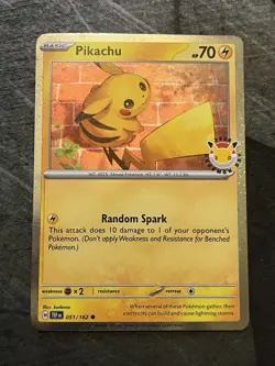 Pikachu 51/162 2026 Pokemon Day Stamped Cosmos Holo Promo, NM - Image 1