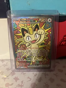 Pokemon TCG Meowth ex 121/088 Special Illustration Rare Perfect Order -In Hand - Image 1