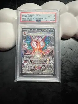 POKEMON EN-OBSIDIAN FLAMES SPECIAL ILLUSTRATION RARE CHARIZARD EX PSA 8 - Image 1