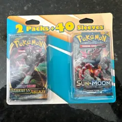 Pokemon TCG 2 Packs + 40 Sleeves Fairfield Company ~ Sword & Shield, Sun & Moon - Image 1