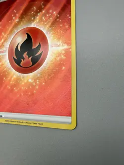 Pokemon TCG SWSH Crown Zenith Fire Energy 153/159 Textured Ultra Rare Holo NM - Image 5