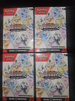 Pokemon TCG Prismatic Evolutions Booster Bundle Lot of x4 (SEALED) - Image 1