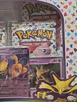 Pokemon TCG: S&V — 151 Collection —Alakazam ex Box- 4 Scarlet & Violet 151 Packs - Image 3