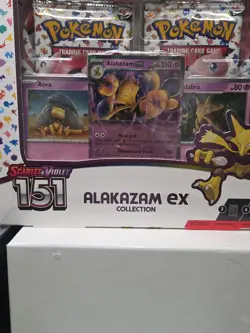 Pokemon TCG: S&V — 151 Collection —Alakazam ex Box- 4 Scarlet & Violet 151 Packs - Image 5