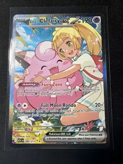 Pokemon Lillie's Clefairy EX SIR 280/217 Ascended Heroes - Image 1
