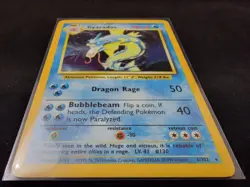 GYARADOS POKEMON BASE SET 1999 HOLO RARE 6/102 - Image 3