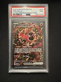 Oricorio EX 24 Promo Ultra Premium Collection 2025 Pokemon MEP EN PSA Mint 9 - Image 1