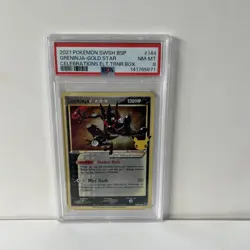 Pokemon tcg celebrations holo Greninja Gold Star promo SWSH144 PSA 8 NM - Image 1
