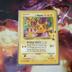 Birthday Pikachu 24/53 Celebrations Holo Black Star Promo Pokemon NM - Image 1