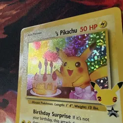 Birthday Pikachu 24/53 Celebrations Holo Black Star Promo Pokemon NM - Image 4