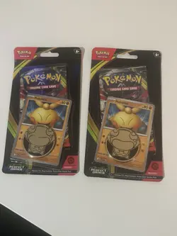 Pokemon TCG Mega Evolution Perfect Order ME03 2x Blister pack Makuhita Promo - Image 1