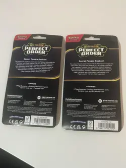 Pokemon TCG Mega Evolution Perfect Order ME03 2x Blister pack Makuhita Promo - Image 2