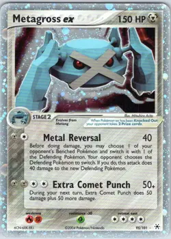 Metagross ex 95/101 Holo Rare EX Hidden Legends Pokemon NM - Image 1