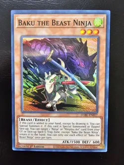 Baku The Beast Ninja Super Rare DABL-EN017 1st Edition - Image 1