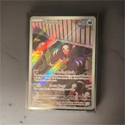 Pokemon Houndour Illustration Rare Holo SV03: Obsidian Flames #204/197 English - Image 1