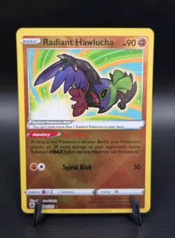 Pokemon TCG Radiant Hawlucha Sword & Shield-Astral Radiance 081/189 Holo Radiant - Image 1