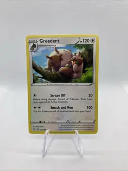 Greedent 153/189 Sword & Shield Darkness Ablaze Regular Pokemon Card TCG - Image 1