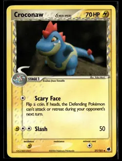 Pokemon TCG Dragon Frontiers #27/101 Croconaw (Delta Species) - Image 1