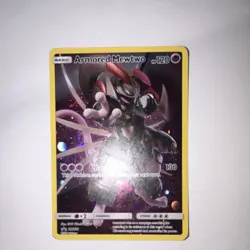 Pokemon Armored Mewtwo SM228 Promo Holo Card 120 HP Psychic Raid English - Image 1