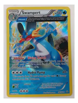 Pokemon Swampert Full Art Trading Card Holo XY Primal Clash 36/160 TCG - Image 1