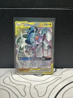Pokemon TCG Arceus & Dialga & Palkia GX 156/236 Cosmic Eclipse Ultra Rare - NM - Image 1