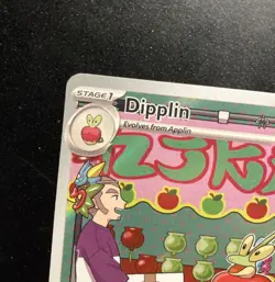 NM Pokemon Twilight Masquerade Dipplin Illustration Rare Full Art 170 170/167 - Image 3