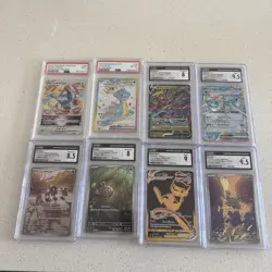 Pokemon 8 graded slabs lot - Image 1