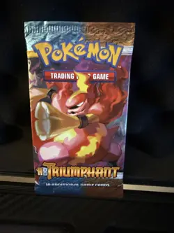 Pokemon TCG Booster Pack Triumphant HS Magmortar Art Sealed 2010 English - Image 1