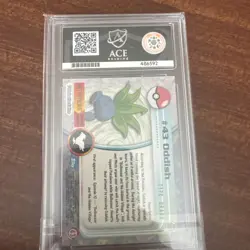1999 Topps Pokemon #43 Oddish Series 1 Blue Logo - Image 2
