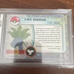 1999 Topps Pokemon #43 Oddish Series 1 Blue Logo - Image 3