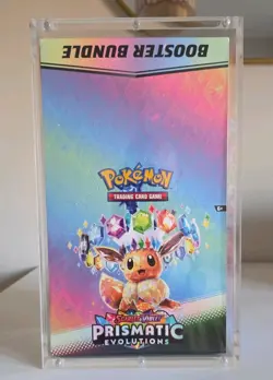 Pokemon TCG Prismatic Evolutions Booster Bundle Display Sealed With Acrylic Case - Image 1