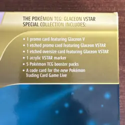 Pokemon TCG Glaceon VSTAR Special Collection Box New & Sealed Evolving Skies x2 - Image 4