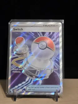 Pokemon TCG Switch Trainer Full Art Pokemon 123/094 Phantasmal Flames NM - Image 1