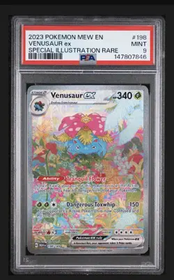 Pokemon Venusaur ex 198/165 Scarlet & Violet 151 Special Illustration Rare PSA … - Image 1